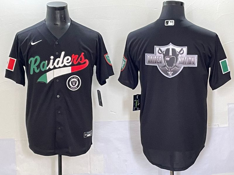 Men 2025 Oakland Raiders Blank Black Joint Name Nike Limited NFL Jersey style 70311->->NFL Jersey